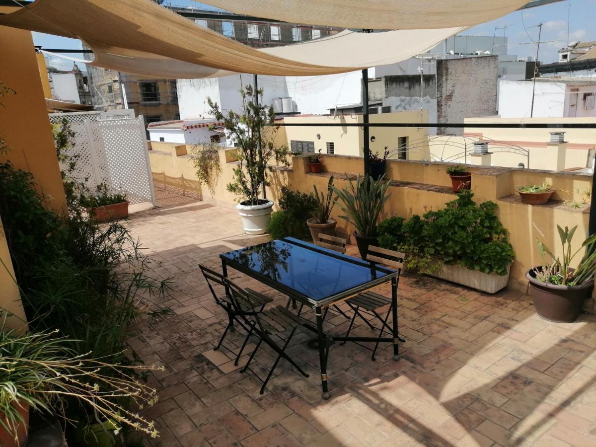 Tourist House Trajano Terraza-Piscina Leilighet Sevilla Eksteriør bilde