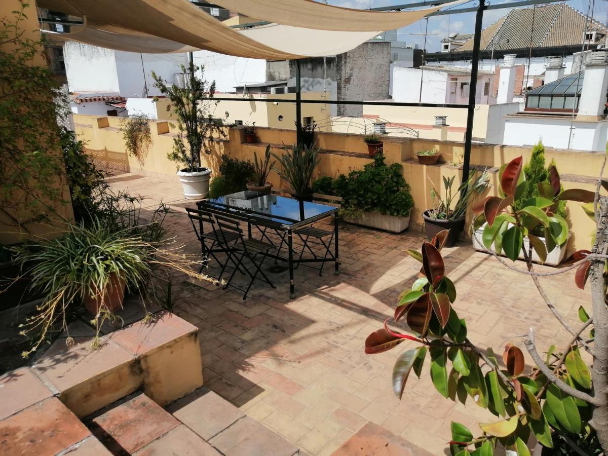 Tourist House Trajano Terraza-Piscina Leilighet Sevilla Eksteriør bilde